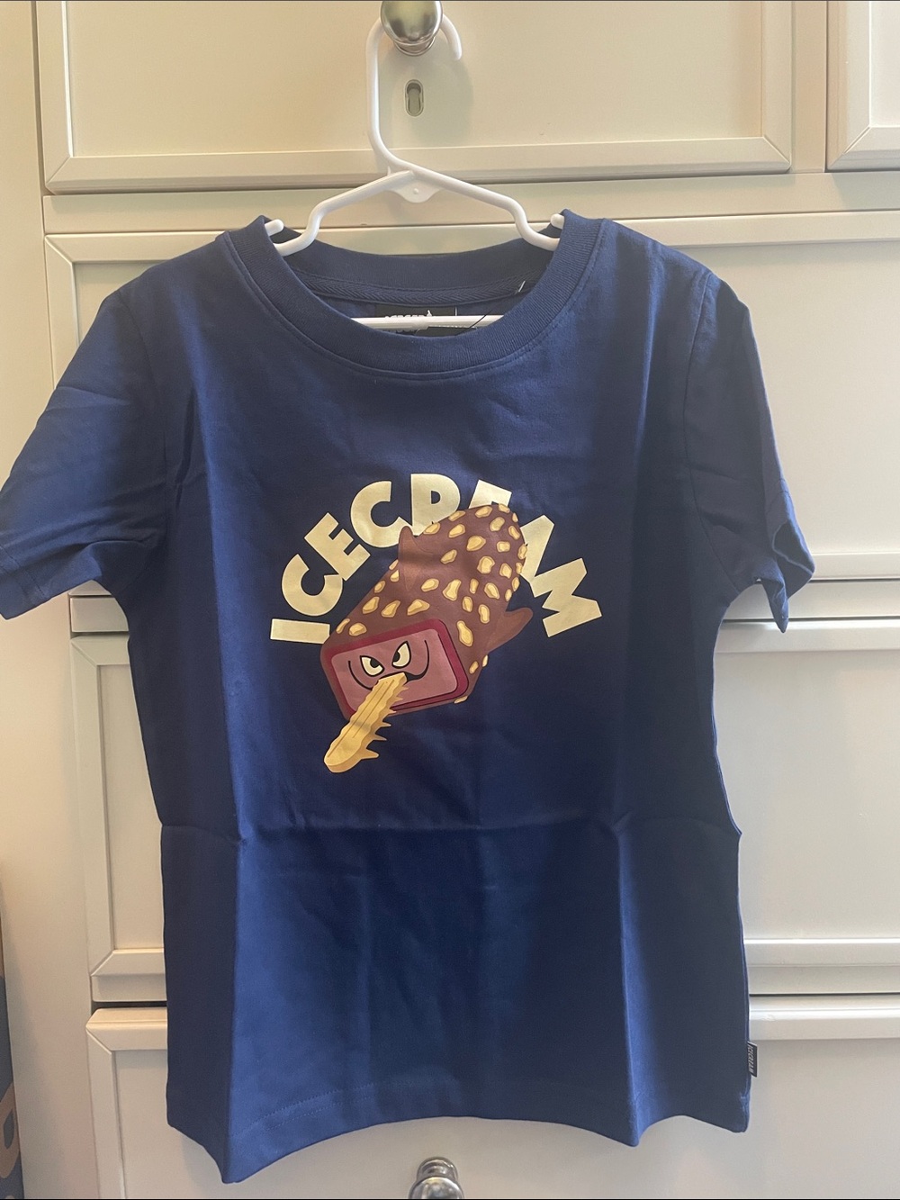 Kids Navy Icecream Graphic Tee size 5/6